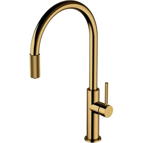OMNIRES Switch - Grifo de fregadero con función de filtración, oro SW9057GL (1/2)