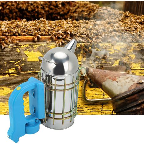 Fumoir à ruches en acier inoxydable avec panneau de protection thermique - Matériel apicole (1/5)