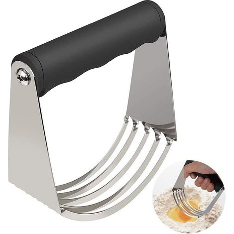 Frullatore in acciaio inox, tagliapasta resistente, utensile da cucina multiuso per cuocere pane, pasta, burro e pizza