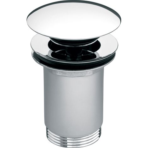 Válvula de drenaje Rotondo con rebosadero, clic-clac, 5/4", cromada (1/2)