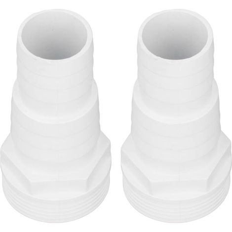 Adattatore per tubo flessibile della pompa del filtro della piscina da 2 pezzi, adattatore per tubo flessibile della piscina con filettatura maschio da 1-1/2 pollici, adattatore per tubo flessibile de