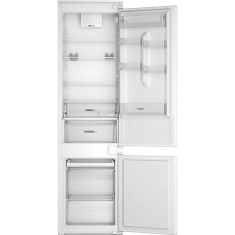 Whirlpool – Réfrigérateur combiné intégrable 2 portes 300 L – Froid brassé avec 6ème Sens Control – 34 dB – WHC20D011B1FR