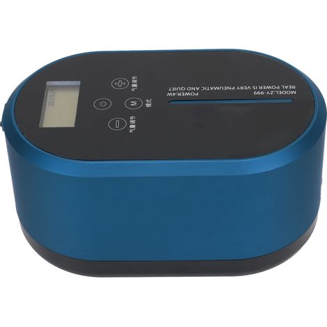 Pompe à air pour aquarium, grand volume, démarrage automatique en cas de coupure de courant, ultra silencieuse, bleue. (1/5)