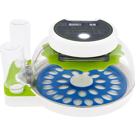 Couveuse pour œufs de caille permettant d'élever 33 œufs de caille avec retourneur automatique et contrôle de l'humidité, petite couveuse pour cailles, couveuse pour œufs de volaille d'extérieur (1/5)