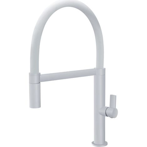 Grifería Monomando Blanco Fregadero Extraíble Cocina Serie Laos IMEX (1/3)