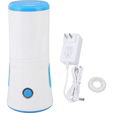 Batteur à œufs électrique automatique, fond antidérapant, multifonction, matériau de qualité alimentaire, secoueur d'œufs pour maison, 100-240V bleu (1/5)