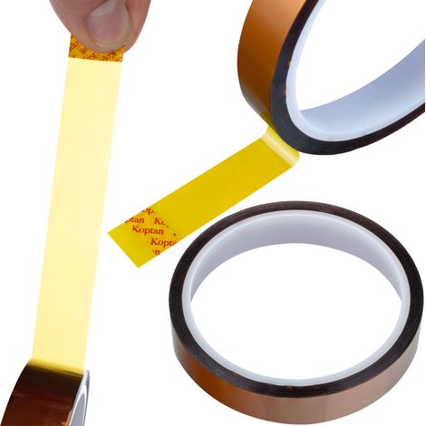 Nastro Kapton 10mm x 30m – Alta Resistenza Termica Fino a 240°C  Spessore 0,05mm  Protezione Elettronica e Chimica