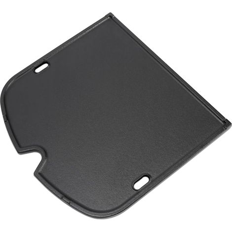 Plaque de cuisson en fonte pour Weber Traveler - Plaque de rechange rectangulaire en émail pour barbecue à gaz portable Weber Traveler - 1 pièce