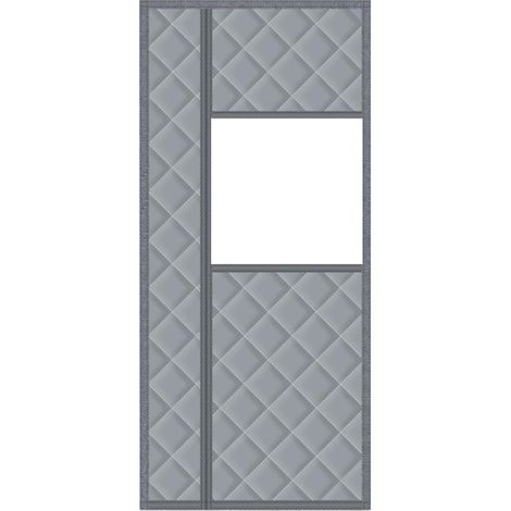 Deurtochtwerend gordijn – Verstelbare magnetische thermische strip zonder boren, energiebesparende tochtwering voor koud weer, stil en eenvoudig te installeren voor thuisgebruik, geschikt voor slaapka (1/5)