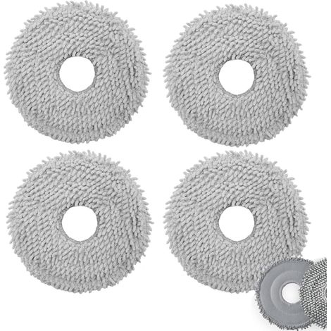 Lot de 4 lingettes de rechange pour aspirateur, lavables et réutilisables.(Pièces de rechange) (1/5)