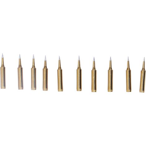 10 goldene Lötspitzen, Ersatzzubehör für 60-W-Lötkolben