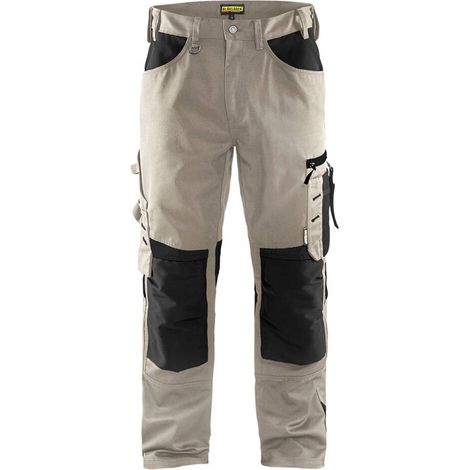 BLAKLADER pantaloni senza tasche flottanti S.52 - BEIGE/NOIR - 155618602799-52 (1/5)