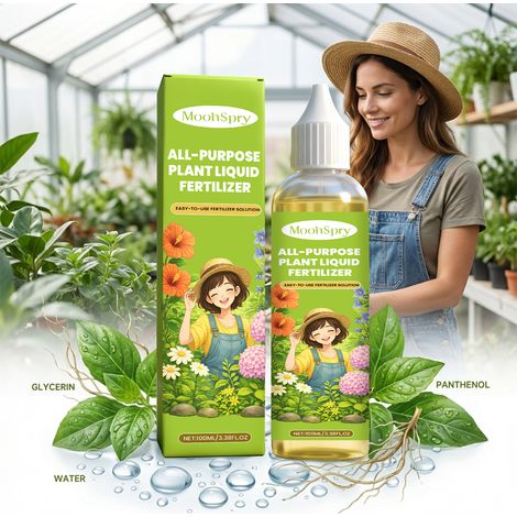 Engrais liquide pour le jardinage quotidien et l'entretien des plantes en pot, complément nutritif portable – 100 ml (1/5)