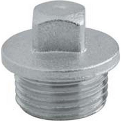 10PZ TAPPO MASCHIO OTTONE CROMATO - M 1/2"