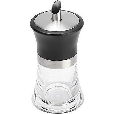 Zuckerdose im Glas, Haushaltszuckerdose aus Acryl mit Rand aus Edelstahl 304, Kaffee