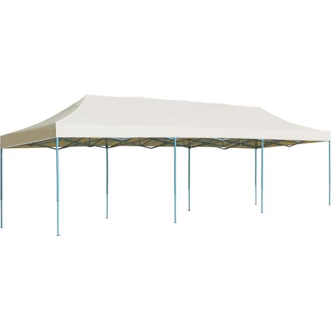 Faltzelt Pop-Up Partyzelt 3 x 9 m Creme