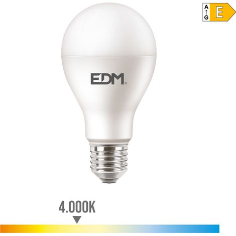 Bombilla standard led e27 15w 1900lm 4000k luz dia ø6,8x12,8cm edm (1/2)