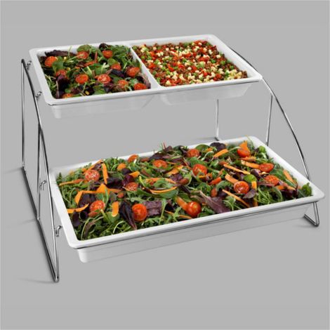 Présentoir Buffet Inox pour 2 Bacs GN 1/1  - Pujadas