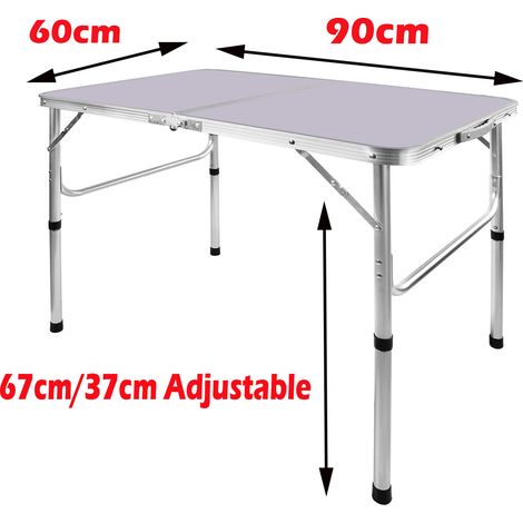 Picknick-Tisch Falten Camping Tisch Outdoor Garten FoldUp Esstisch Einstellbar (1/5)