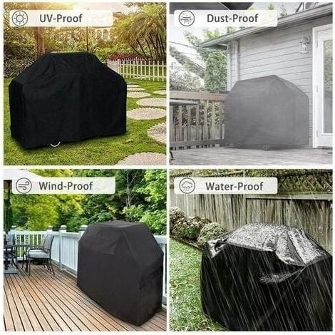 Housse Barbecue Barbecue de camping rectangulaire L-170 × 61 × 117CM Bâche de Protection BBQ Résistante 210D Oxford Couverture de Grill Imperméable Antipoussière Anti-UV Anti-vieillissement (1/4)