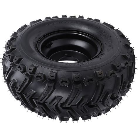 Pneu anti-crevaison 16x8-7, jante à 4 trous gauche droite, 7 pouces, sans chambre à vide, pour ATV UTV Quad hors route, Go Kart, voiturette de Golf (1/5)