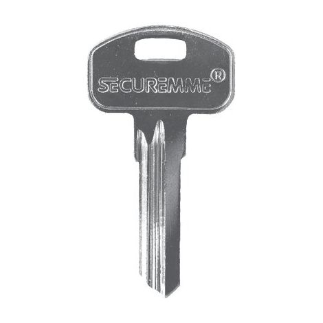 Chiave Piatta Securemme Ky Originale Ottone Nichelato 10 Pezzi
