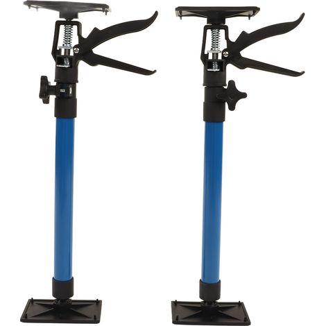 Lot de 2 barres d'extension télescopiques pour meuble avec 4 supports de suspension (50-115 cm). (1/5)