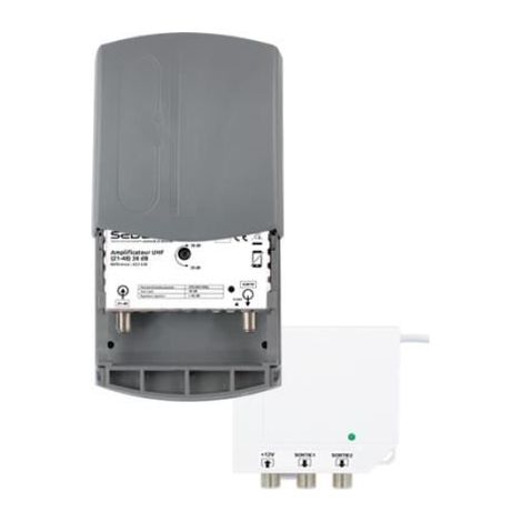 Kit amplificateur TNT - SEDEA - 35 dB - Alimentation 12 Volts - 2 sorties - Filtre LTE 700