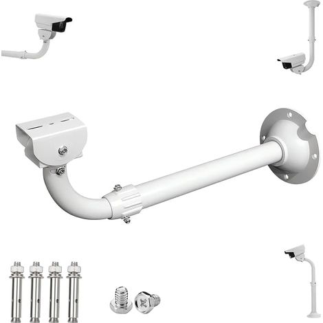 Extendable Mounting Bracket for CCTV Security Camera, Telescopic Mounting Bracket, Adjustable from 30 to 60 cm, Wall Mount and Ceiling Mount (L-Taper) (1/5)