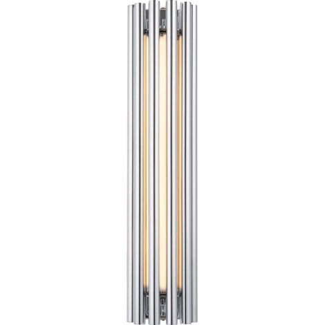 Wandlampe Wandleuchte Flurlampe chrom LED Retro Schlafzimmerleuchte H 36 cm