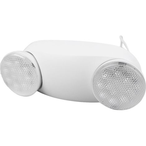 Lampe de secours avec 2 lampes LED, éclairage de secours commercial, batterie 1800 mAh, prise américaine 85-265 V (1/5)