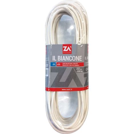 Conf. Filo Stendibiancheria Biancone Acc Zinc 20 M