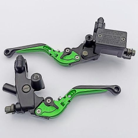 Ensemble de pompe supérieure de frein modifié pour moto Lifan KPR150 en acier argenté (vert) (1/5)