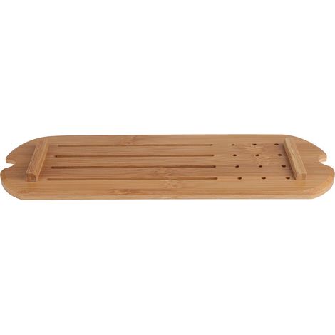 Plateau à thé rectangulaire en bambou, écologique et portable, pour la cérémonie du thé (1/5)
