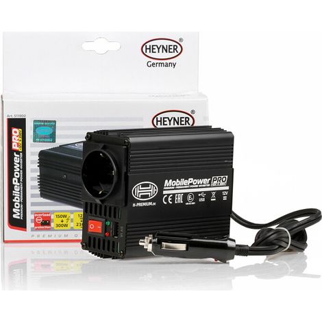 HEYNER® 511900 Spannungswandler 12V 230V / 150W Wechselrichter Stromwandler