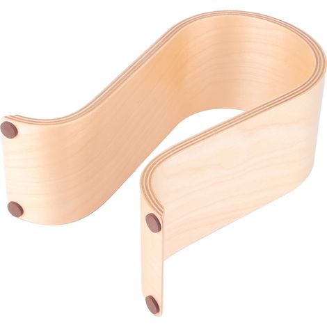 Porte-casque en bois pour bureau, support mural écouteurs, rangement organisateur de bureau design. (1/5)