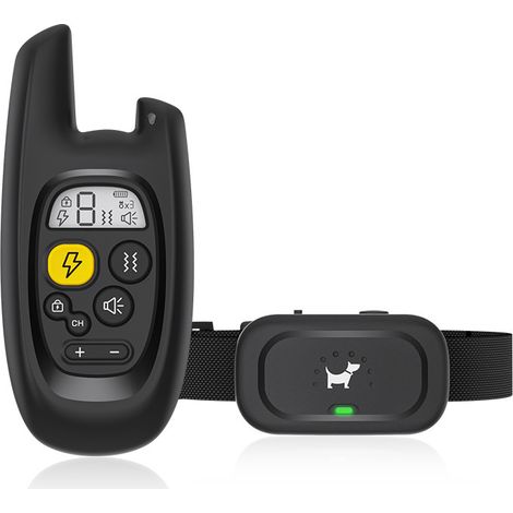 Collier électrique pour chien avec télécommande – Collier d'éducation pour chiens de petite, moyenne et grande taille – Collier de dressage rechargeable