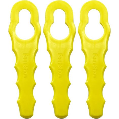 INHHUB Confezione da 100 lame di ricambio compatibili con decespugliatore Ryobi, testine a doppia lama seghettata RAC155 RAC157 RAC158-INHHUB