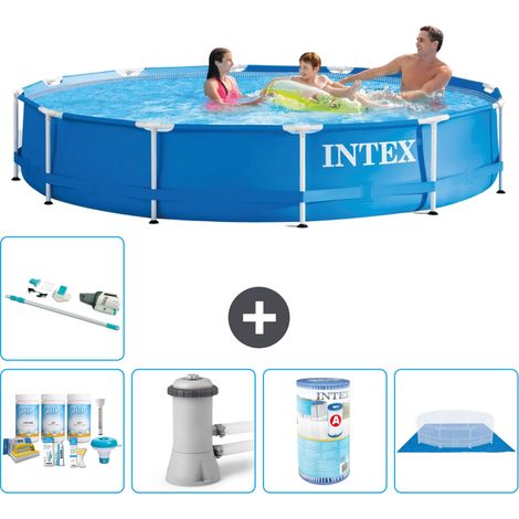 Intex Piscina con struttura Rotonda - 366x76 cm - 6-pezzi S31585 (1/5)