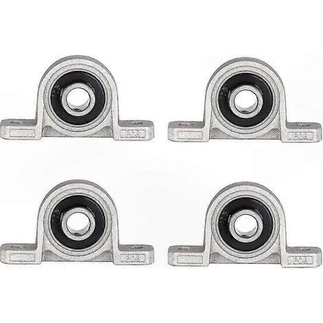 10-mm-Flanschlager, 4 Pendelkugellager, vielseitige Montagehalterungen für rotierende Wellen, für industrielle Anwendungen und Heimwerkerprojekte (1/4)