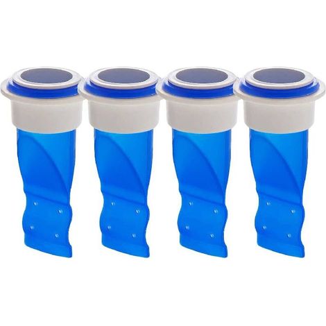 Rückschlagventil, verstellbarer Silikon-Spülbeckensiphon, geeignet für Badezimmer- und Küchenabflussrohre (blau 4)