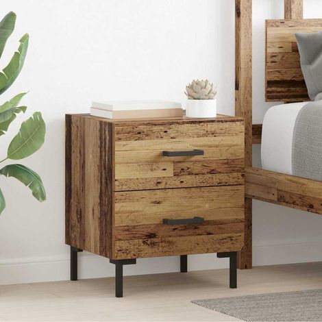 Nachttisch Altholz 40 x 35 x 47,5 cm Holzwerkstoff
