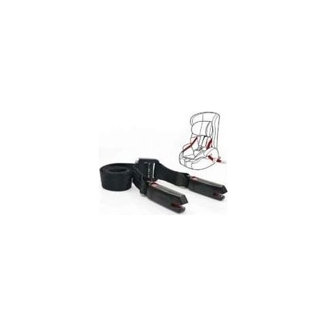 Cinturino Isofix per seggiolino per bambini, generali, cinghia Isofix Ltuikhq Funzionamento di un pulsante di Poliestere morbido Nero da 5,25 metri di Resistenza 15000N (1/5)