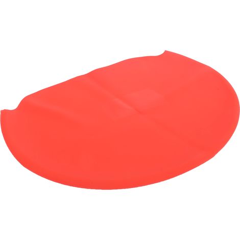 Wasserdichter Fahrradhelmüberzug aus elastischem Silikagel, roter Regenschutz (1/5)