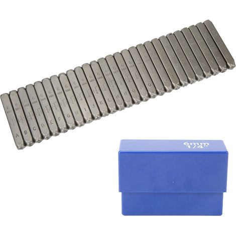 Ensemble de Poinçons Lettres 27 Pièces en Acier au Carbone pour Gravure sur Métal et Bijoux 6mm (1/5)