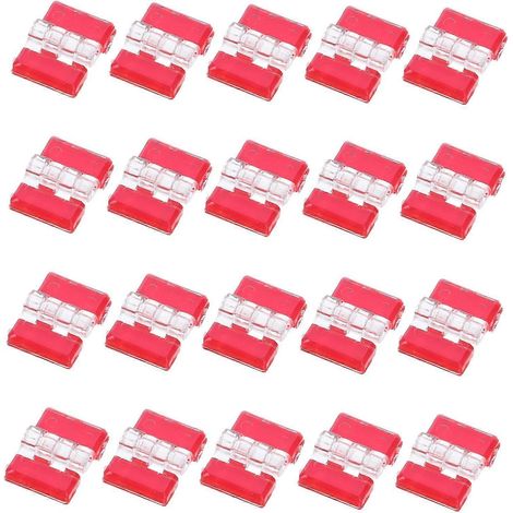 20 petites charnières autocollantes transparentes en acrylique pour placard de cuisine (1/5)