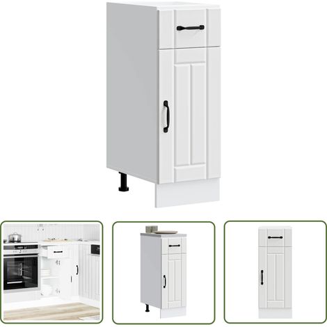 vidaXL Küchen-Unterschrank Lucca Weiß Holzwerkstoff (1/5)