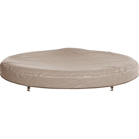 HOME DELUXE - Couverture pour jacuzzi extérieur CAPE SPLASH - ⌀ 208 cm Couleur : beige