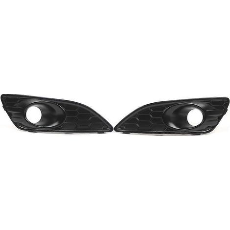 Paire de grilles de protection inférieures en nid d'abeille pour feux antibrouillard de pare-chocs avant pour Ford Fiesta Mk7 2013-2017 D2BZ15266CB (1/5)
