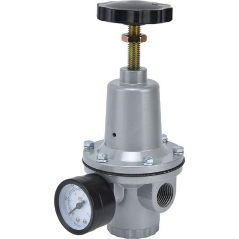 Válvula reguladora de presión de aire, pequeño regulador neumático fabricado en aleación de aluminio para uso industrial, cantidad: 8 G1/4 (1/5)